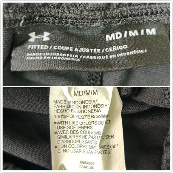 Under Armour tapered zip hem track pants sz M - Picture 8 of 9